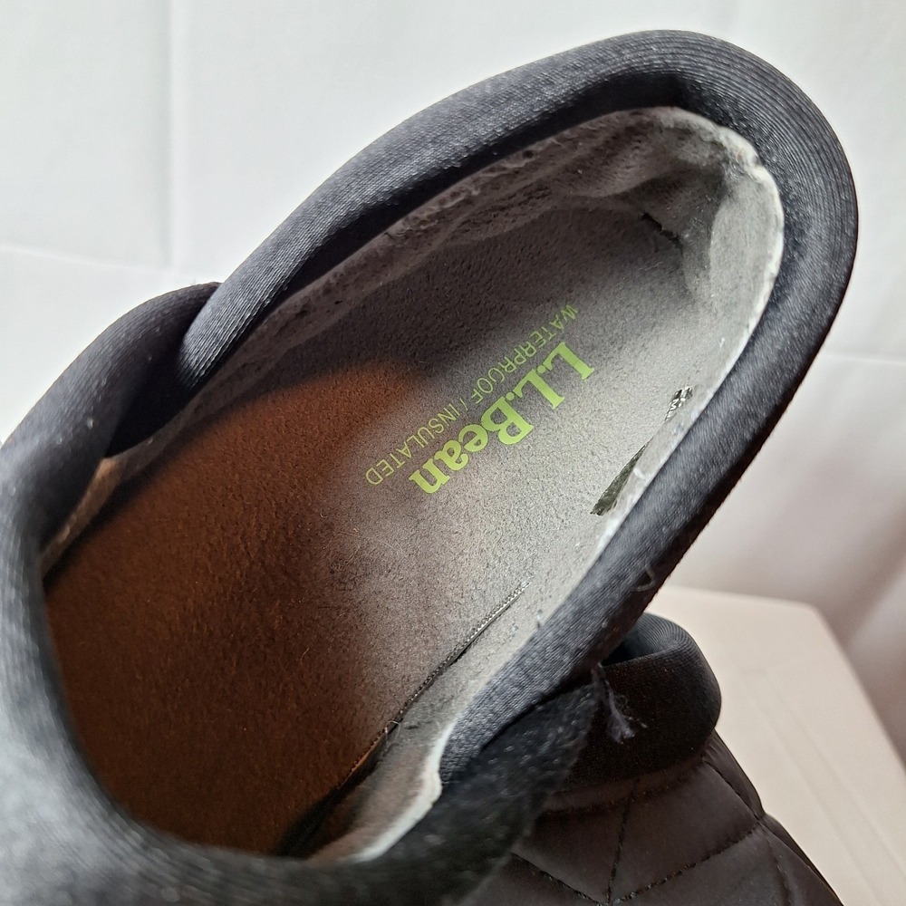 L.L. BEAN Ultralight Primaloft Quilted Slip-On Waterproof Insulated Shoes Sz 8 - Picture 6 of 8